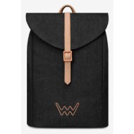 vuch joanna tc black backpack black outer part - 90% polyester, 10% polyurethane; inner part - 100% 