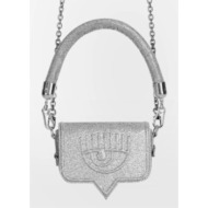 chiara ferragni range handbag silver polyurethane