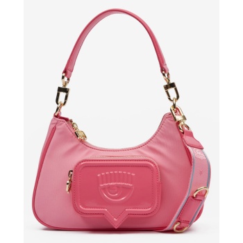 chiara ferragni eyelike pocket handbag pink polyurethane