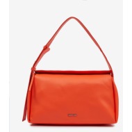 calvin klein gracie shoulder bag handbag orange recycled polyester, polyurethane