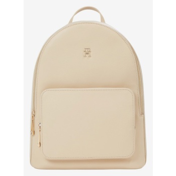 tommy hilfiger essential sc backpack beige recycled σε προσφορά