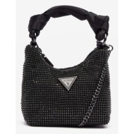 guess lua mini hobo handbag black main part - synthetics; external details - glass