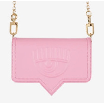 chiara ferragni eyelike wallet pink polyurethane σε προσφορά
