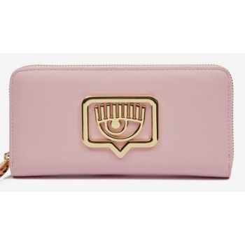 chiara ferragni eyelike buckle wallet pink polyurethane σε προσφορά