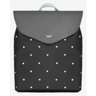 vuch joanna dotty dark grey backpack grey outer part - 80% polyester, 20% polyurethane; inner part -
