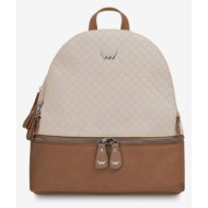vuch brody beige backpack beige outer part - 100% polyurethane; inner part - 100% polyester