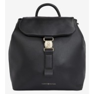 tommy hilfiger backpack black 51% recycled polyester, 49% polyurethane