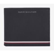 tommy hilfiger wallet blue 100% real leather