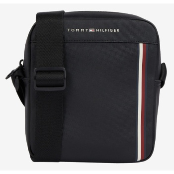 tommy hilfiger pique mini reporter bag black polyurethane σε προσφορά
