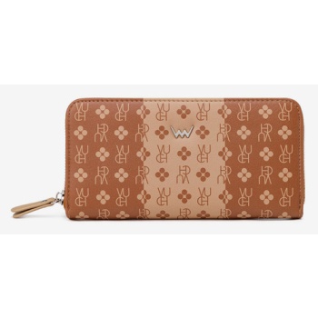 vuch marva wallet brown outer part - 100% artificial σε προσφορά