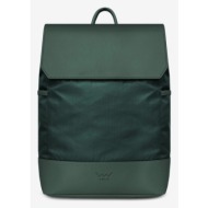 vuch darren backpack green outer part - 50% polyurethane, 50% polyester; inner part - 100% polyester