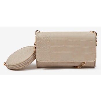 orsay cross body bag beige outer part - polyurethane; inner σε προσφορά