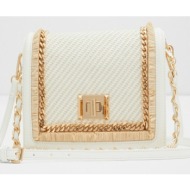 aldo maffay handbag white synthetic