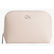 calvin klein cosmetic bag pink 51% recycled cotton, 49% polyurethane