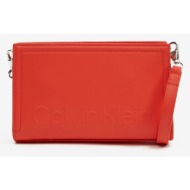 calvin klein cross body bag red 51% polyester, 49% polyuretane