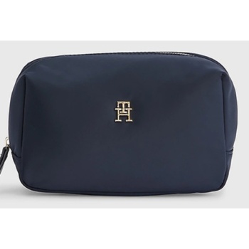 tommy hilfiger cosmetic bag blue 98% recycled polyester, 2% σε προσφορά