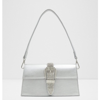 aldo annmarie handbag silver synthetic