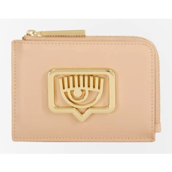 chiara ferragni eyelike wallet beige polyurethane σε προσφορά