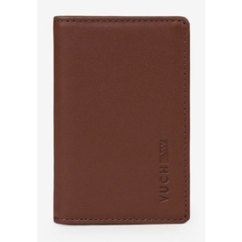 vuch barion wallet brown genuine leather, polyester σε προσφορά