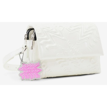 desigual metalover sinaia handbag white polyurethane σε προσφορά