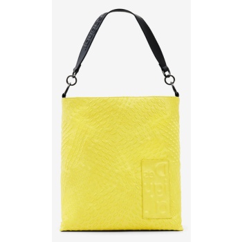 desigual magna butan handbag yellow 100% polyurethane σε προσφορά