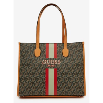 guess silvana handbag brown 100% polyurethane