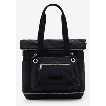 desigual basic modular voyager handbag black outer part  σε προσφορά