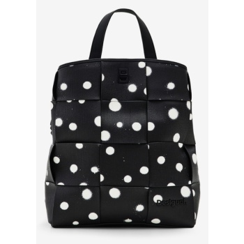 desigual new splatter sumy mini backpack black outer part  σε προσφορά