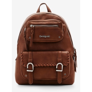 desigual omnia mombasa multi backpack brown outer part  σε προσφορά