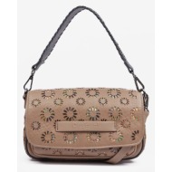 desigual amorina tromso cross body bag brown 100% polyurethane