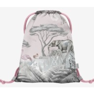 baagl safari gymsack pink 100% polyester