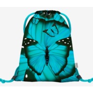 baagl butterfly gymsack blue 100% polyester