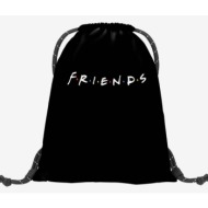 baagl friends gymsack black 100% polyester