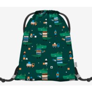 baagl gymsack green 100% polyester