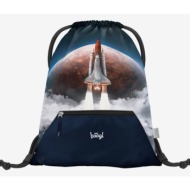 baagl space shuttle gymsack blue 100% polyester