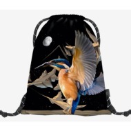 baagl earth - kingfisher by caer8th gymsack black polyester