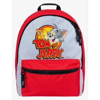 baagl tom & jerry backpack grey 100% polyester σε προσφορά