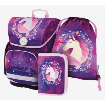 baagl ergo school set violet 100% polyester σε προσφορά