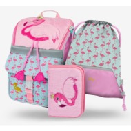 baagl zippy school set pink 100% polyester