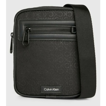 calvin klein cross body bag black 95% recycled polyester σε προσφορά