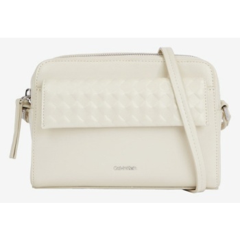 calvin klein cross body bag white 51% recycled polyester σε προσφορά