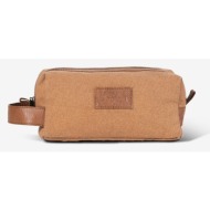 bagind hygi tramp cosmetic bag brown genuine leather, textile