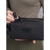 bagind hygi misty cosmetic bag black genuine leather, textile