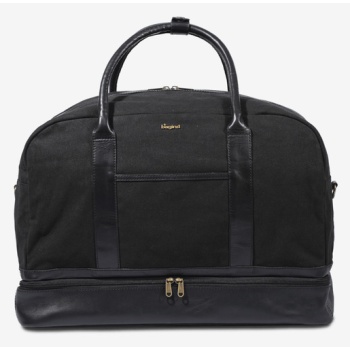 bagind columbus misty travel bag black genuine leather