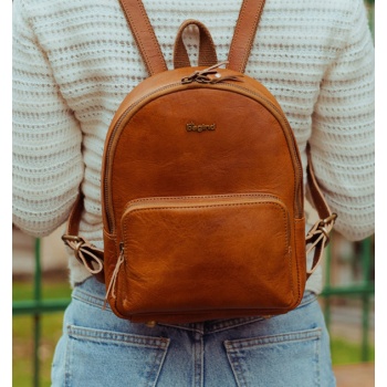 bagind ikon backpack brown genuine leather