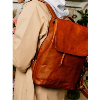 bagind daila backpack brown genuine leather