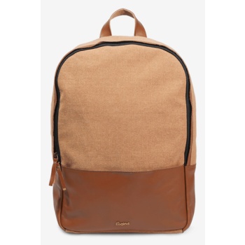 bagind studuy tramp backpack brown textile, genuine leather σε προσφορά