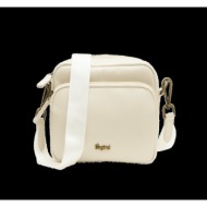 bagind kler laté handbag beige genuine leather