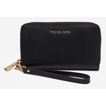 michael kors jet set wallet black pvc, polyester σε προσφορά