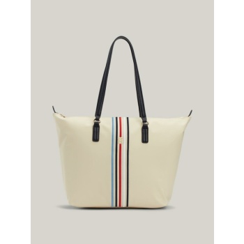 tommy hilfiger handbag white 90% recycled nylon, 5% σε προσφορά